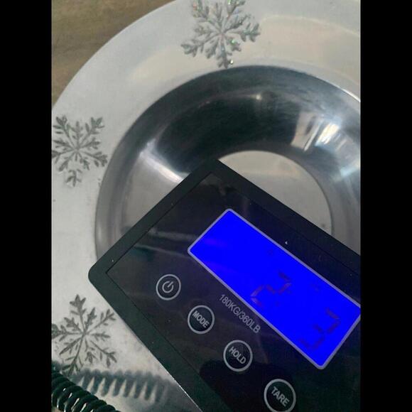 2007 Target Silver Noel Serving Bowl Holiday 07 12.5” Wide Snowflakes Winter - Picture 11 of 11